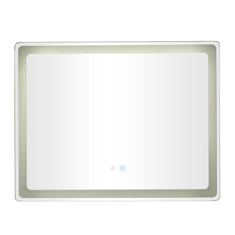 Clear Glass Modern Rectangle LED Mirror - MULTIPLE SIZES