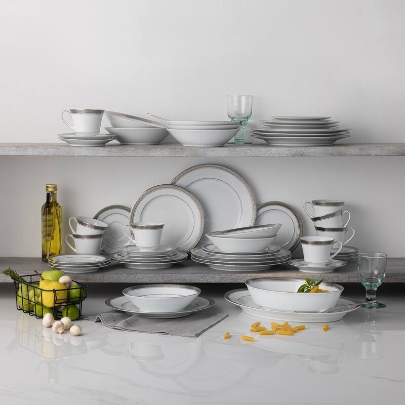 Noritake Crestwood 50-Piece Dinnerware Set, Service For 8