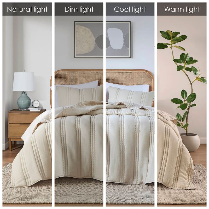 Intelligent Design Toren Poly Gauze Quilt Set