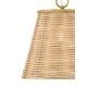 preview thumbnail 3 of 3, Lark 83217 Brynn 1 Light 14" Wide Pendant with Rattan Shade