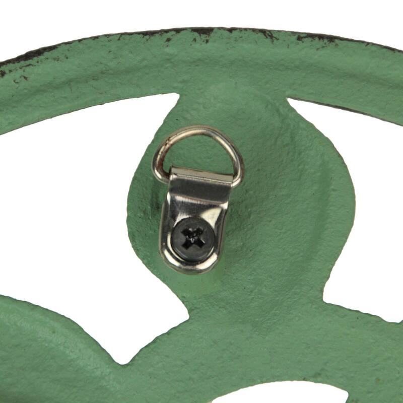 Cast Iron Sea Turtle Trivet Verdigris Finish, Bronze Accents, 8" - 7.75 X 8 X 0.75 inches