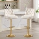 preview thumbnail 30 of 34, HOMYKA 360 Degrees Swivel Bar Chair With Adjustable Height and Metal Feet Bar Stool Set of 2