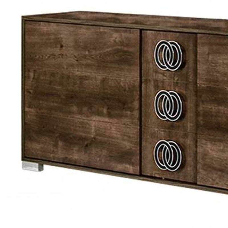 HomeRoots Modern Rustic Italian 3 Drawer Dresser