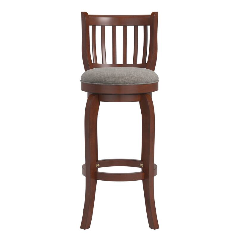 Ali Modern Linen 29-inch High Back Bar Stool Swivel by iNSPIRE Q Classic