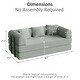 preview thumbnail 24 of 47, Convertible Sleeper Sofa Bed with Pillows, 4-in-1 Corduroy Folding Mattress Couch