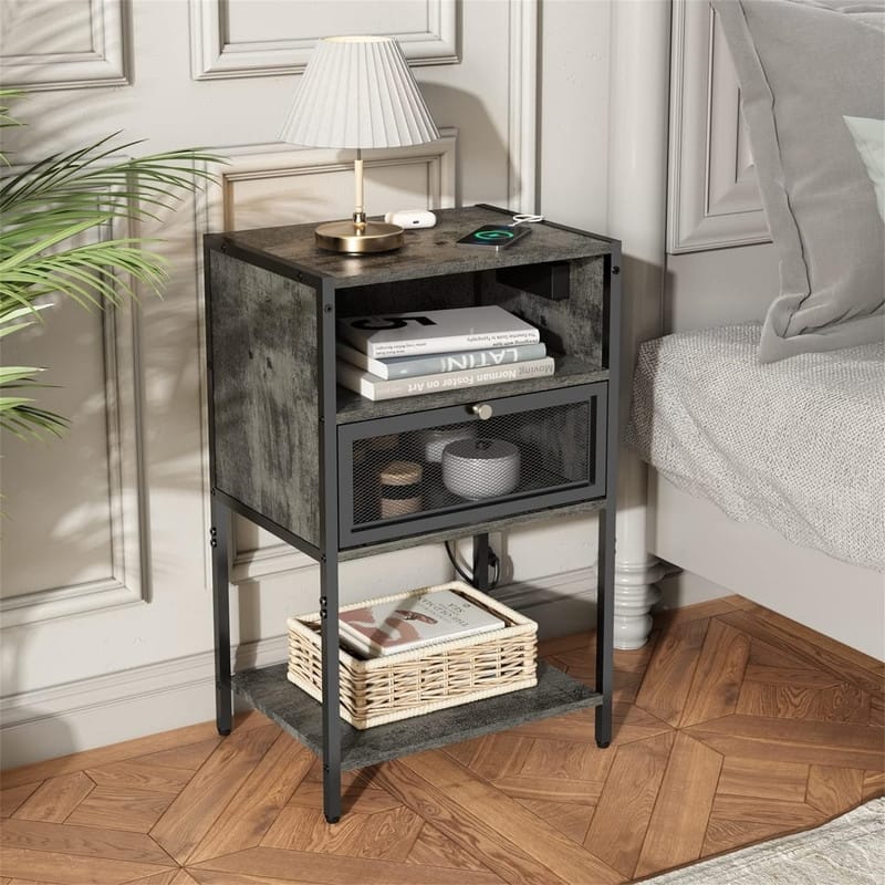 Nightstand with Charging Station