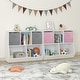 preview thumbnail 4 of 14, Kids Bookcase with Collapsible Fabric Drawers, Children's Toy Storage Cabinet for Playroom, Bedroom, Nursery, School