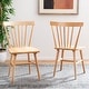 preview thumbnail 46 of 67, SAFAVIEH Winona Spindle Farmhouse Dining Chairs (Set of 2) - 20.1" x 20.3" x 32.8" Natural