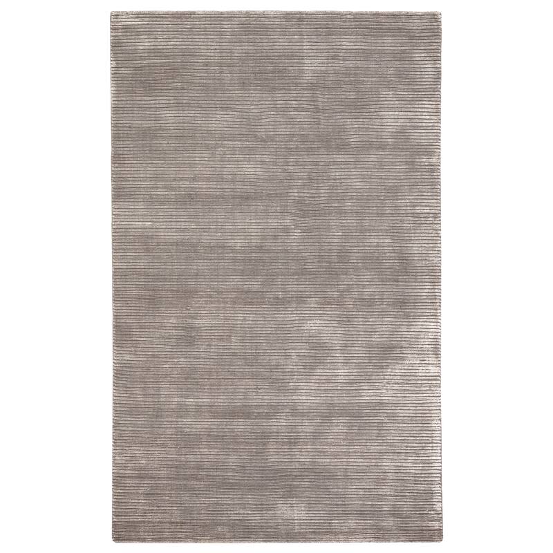 Phase Handmade Solid Color Textured Wool/ Viscose Area Rug