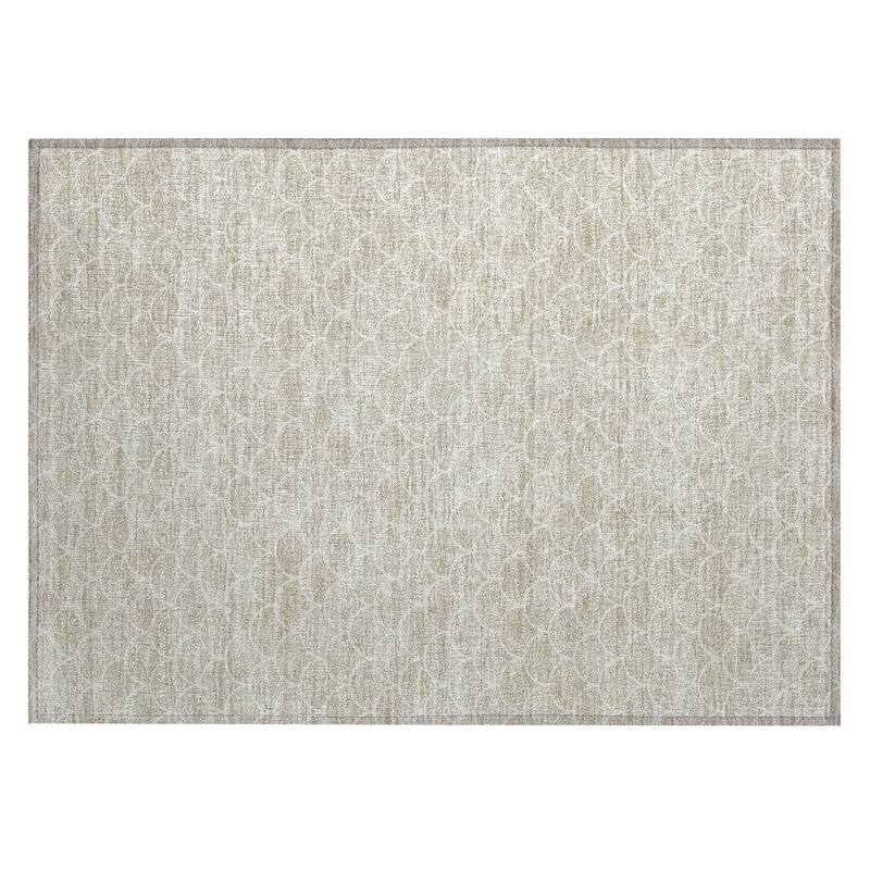 Machine Washable Indoor/ Outdoor Chantille Modern Geo Rug