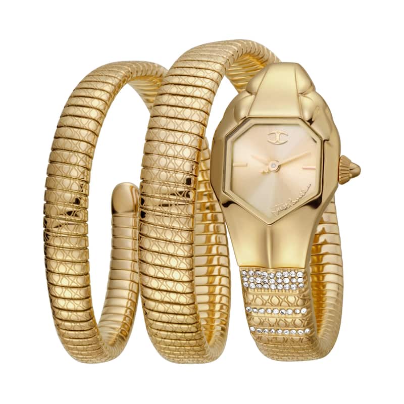 Just Cavalli Women's JC1L112M0025 Quartz Watch - Gold-Tone