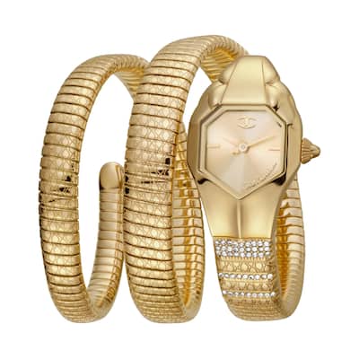 Just Cavalli Women's JC1L112M0025 Quartz Watch - Gold-Tone
