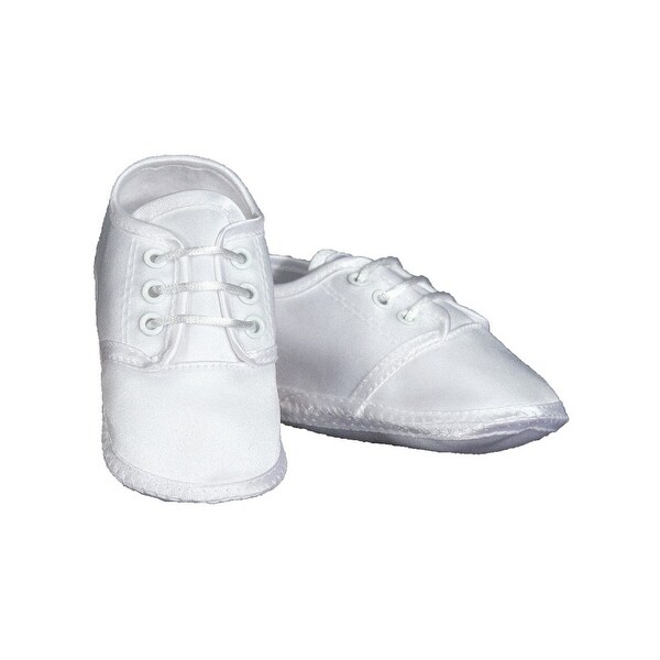 satin christening shoes