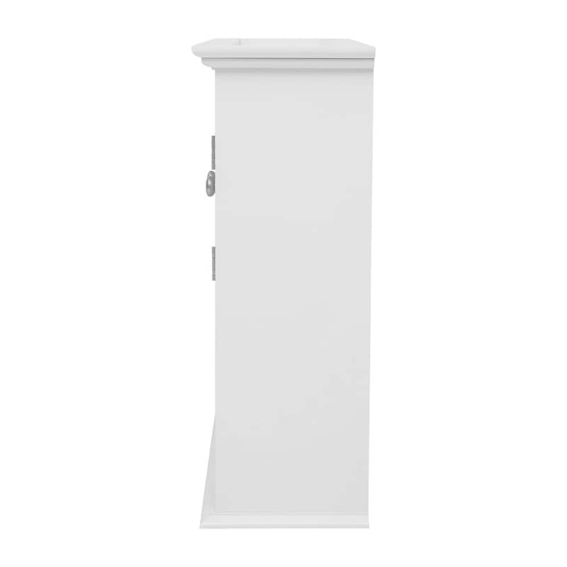 Wall-Mounted Medicine Cabinet Bathroom Storage Organizer with Shelves