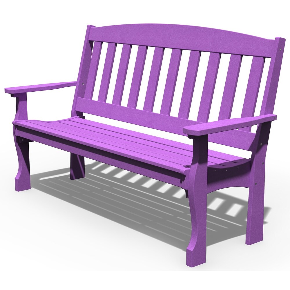 Purple outdoor cheap bench