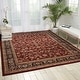 preview thumbnail 1 of 3, Nourison Hand-tufted Persian Floral Wool and Silk Burgundy Area Rug 2'6" x 4'3" - Runner/Rectangle