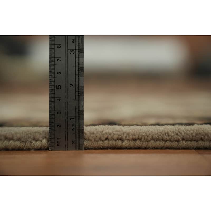 Hand Knotted Oriental 100% Wool Carpet Traditional All-Over Beige & Ivories Agra Runner Rug - 9' 6'' X 2' 6''