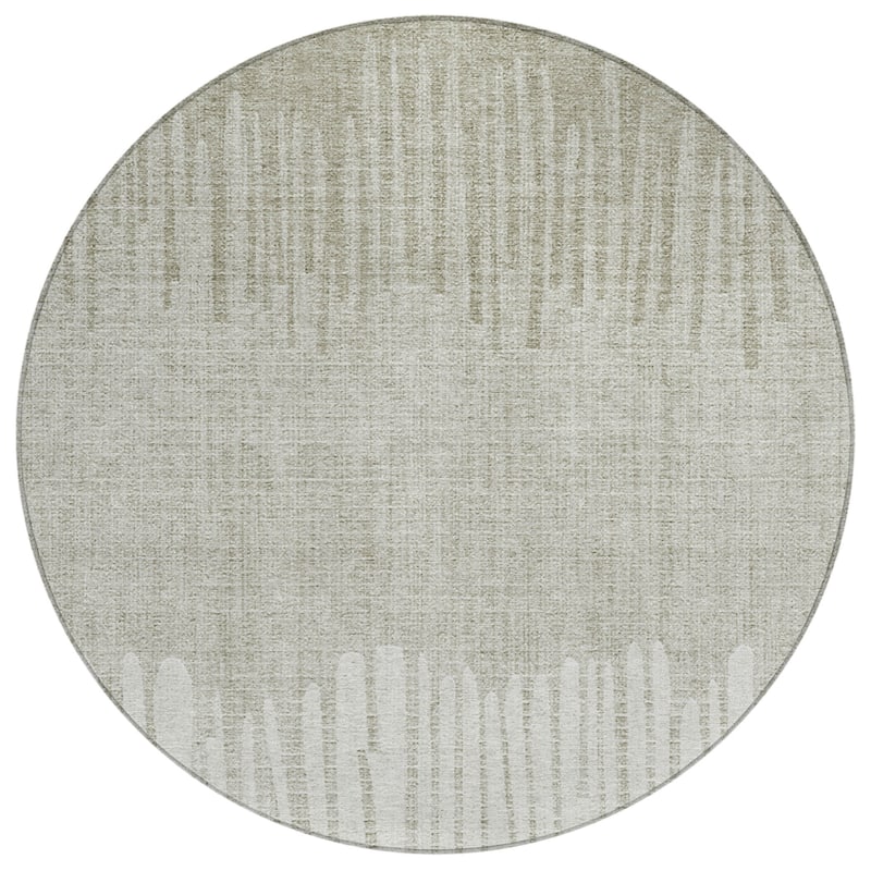 Machine Washable Indoor/Outdoor Modern Ombre Chantille Rug