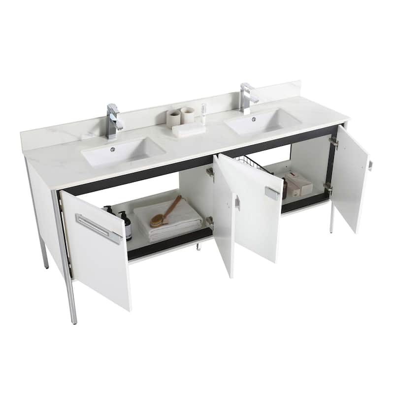 Fine Fixtures Oakville Bathroom Vanity with White Ceramic Sink