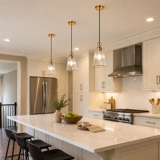 Plug-In Hanging Pendant Light – Green Glass Shade, E26 Socket, Perfect For Kitchen Island Or Dining Room