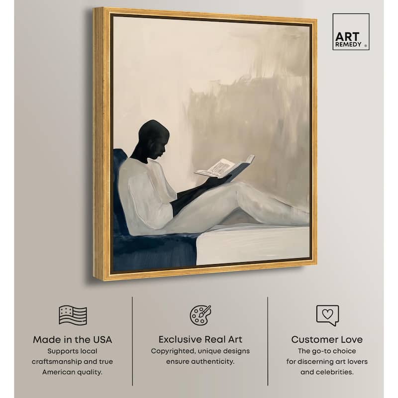 Void Reader I Canvas by Art Remedy