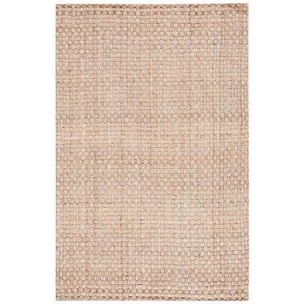 slide 2 of 6, SAFAVIEH Handmade Ornella Basketweave Natural Jute Fiber Rug 4' x 6' - Natural - Rectangle