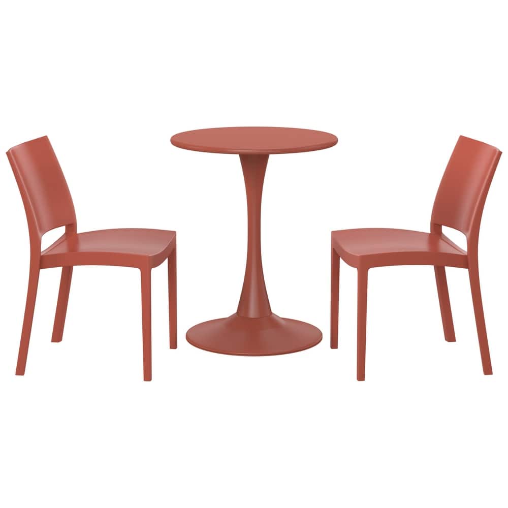 Frond and Form 2-Person Outdoor Round Dining Set