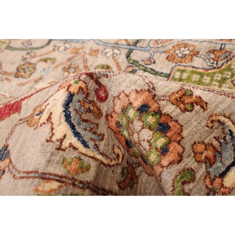 ECARPETGALLERY Hand-knotted Aryana Light Grey Wool Rug - 8'2 x 8'4