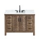 preview thumbnail 11 of 82, Javier Bath Vanity with Composite Stone Top without Mirror 48in. - Antique Gray