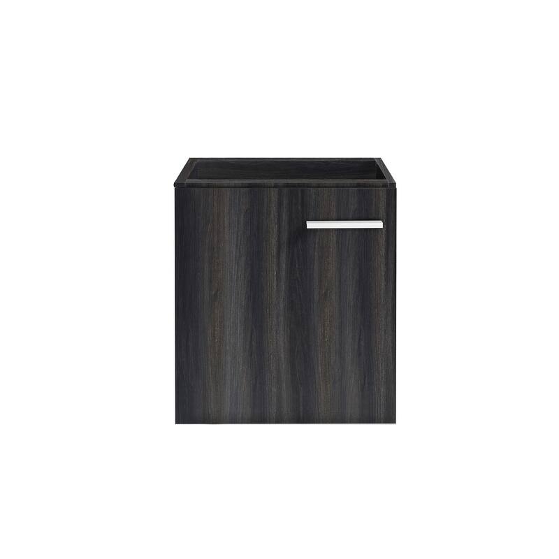 Swiss Madison SM-BV612-C Colmer 18" Single Wall Mounted Vanity Cabinet - Black Walnut - Anthracite Finish