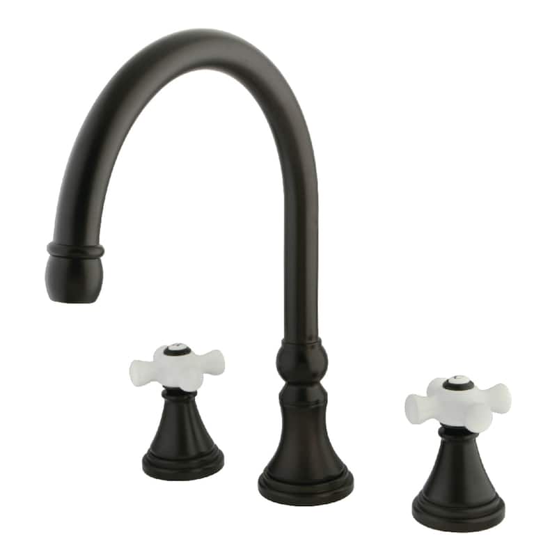 Kingston Brass Roman 3-Hole Deck Mount Roman Tub Faucet - Oil Rubbed Bronze