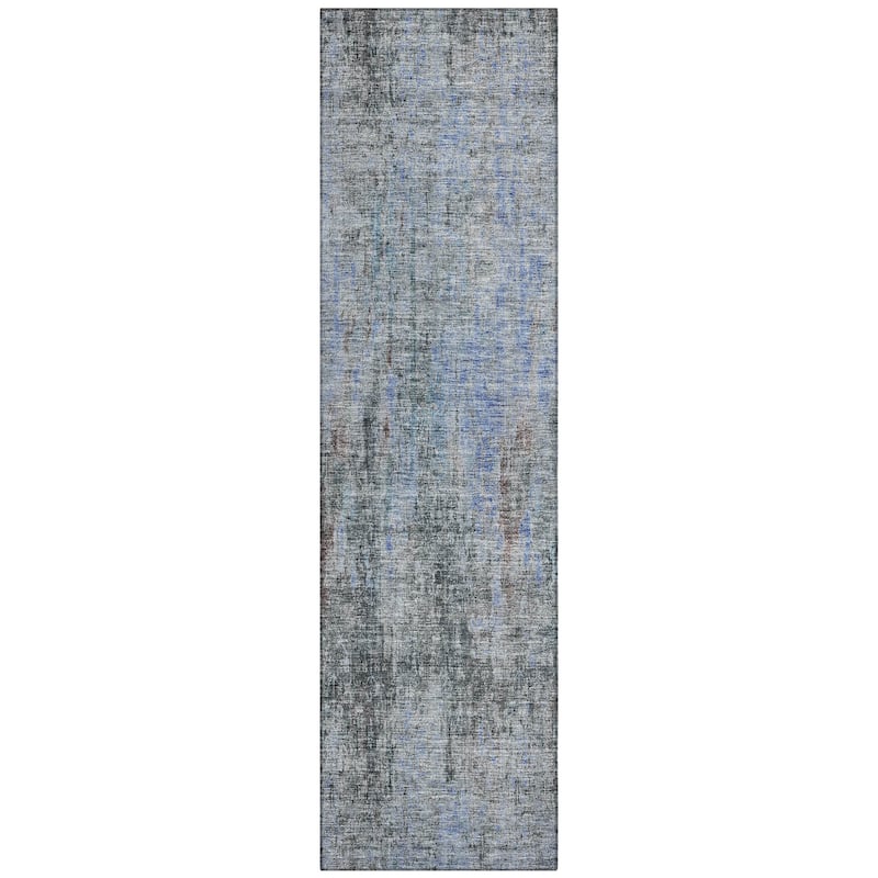 Machine Washable Indoor/ Outdoor Chantille Solid Ombre Rug