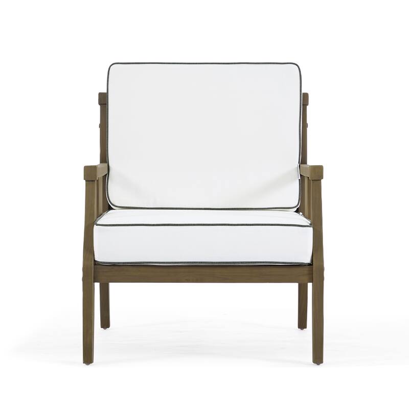 2 Set Outdoor Patio Club Chair with Cushion Patio Arm Lounge Chair