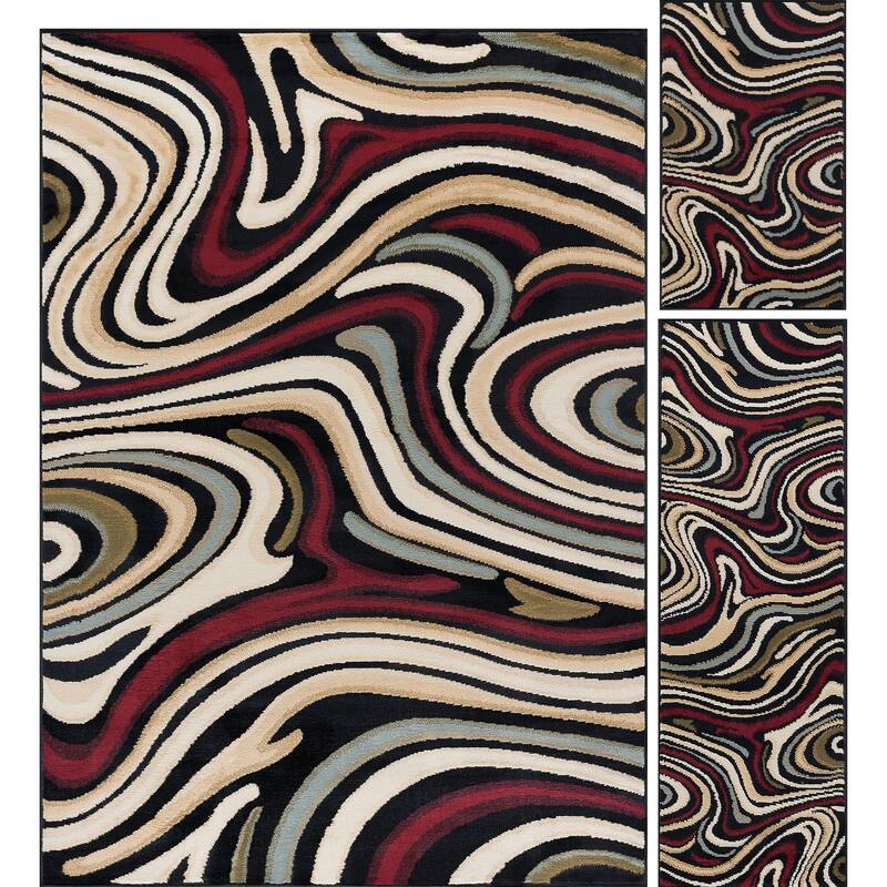 Lagoon Modern & Contemporary Abstract Indoor Area Rug