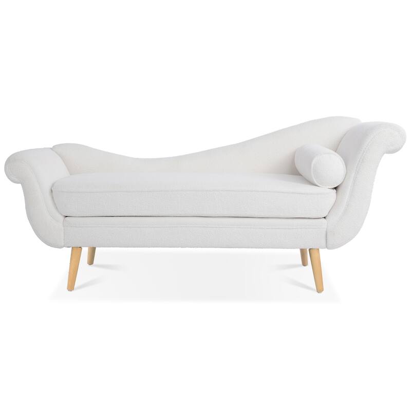 Vintage Chaise Lounge with Scroll Arms by Christopher Knight Home