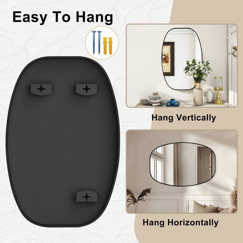 Oval Wall Mirror Bathroom Mirror for Over Sink