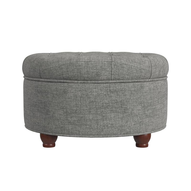 Copper Grove Moses Large Tufted Round Storage Ottoman
