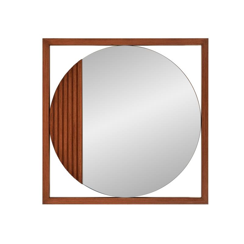 Dirken Wooden Framed Mirror - 1 x 20 x 20