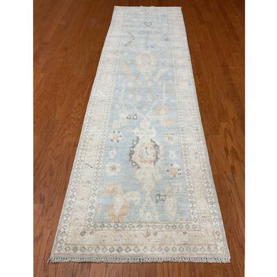 HERAT ORIENTAL Handmade Khotan Wool Runner - 2'9" x 9'8"