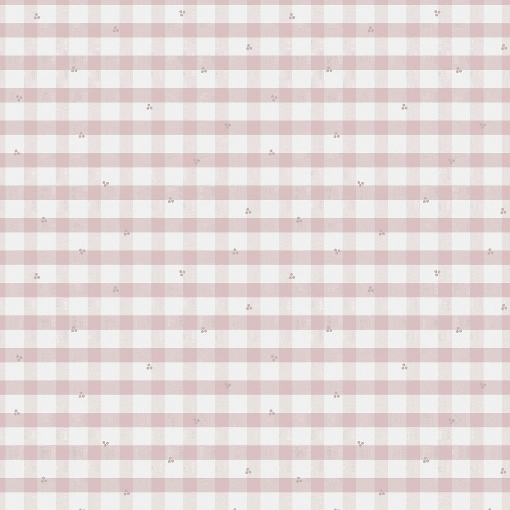 Laura Ashley Gingham Pale Amethyst Purple Wallpaper