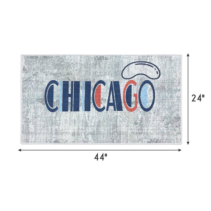 SussexHome Non-Skid Ultra-Thin Area Rugs for Laundry Room, Entryway, Bathroom and Kitchen - Washable Multipurpose Floor Mat