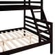 preview thumbnail 22 of 41, Twin Over Full Bunk Bed,Solid Wood Frame,High Guardrail,Safe for Kids