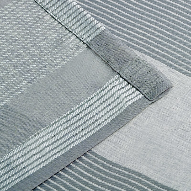 Superior Alzane Rope Sheer Grommet Curtain Panel - (Set of 2)