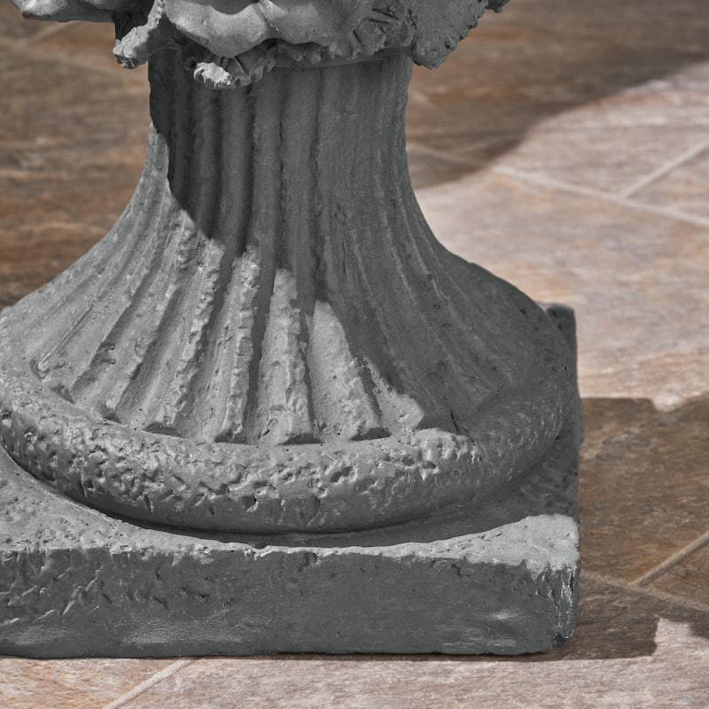 Calliope Antique Botanical Lightweight Concrete Chalice Garden Urn Planter by Christopher Knight Home