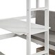 preview thumbnail 6 of 7, Twin Solid Wood Loft Bed with Convertible Desk, Drawer, Guardrails, Cushions