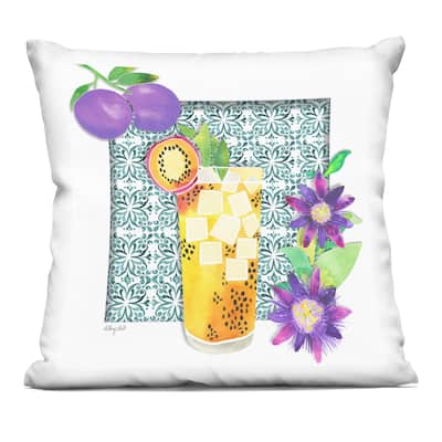 Stupell Mediterranean Fruit Cocktail Decorative Printed Throw Pillow Design by Hillary Holt