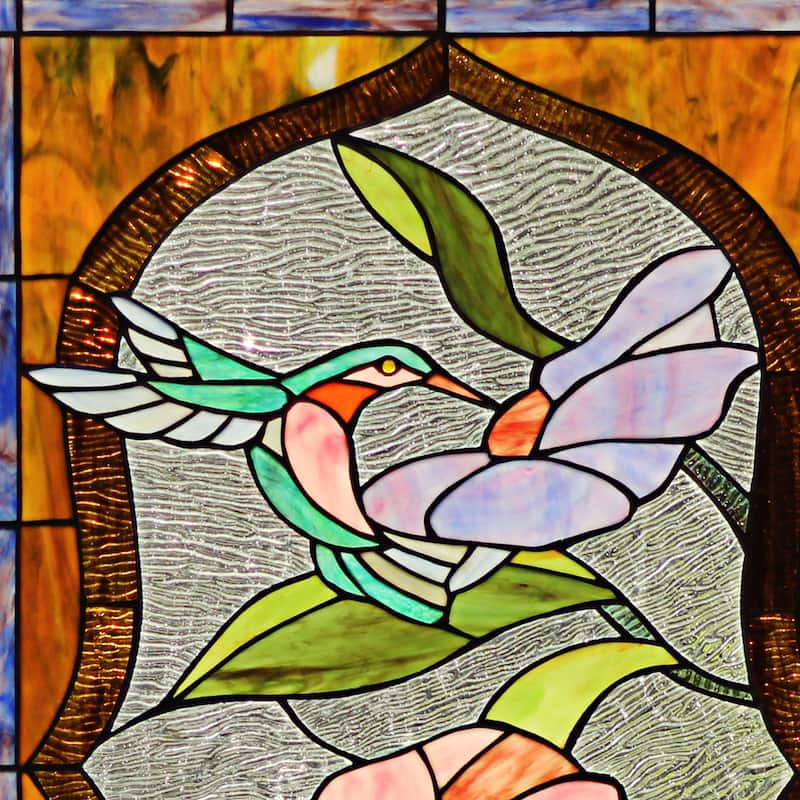 Bird/ Butterfly/ Floral Design Window Panel/ Suncatcher