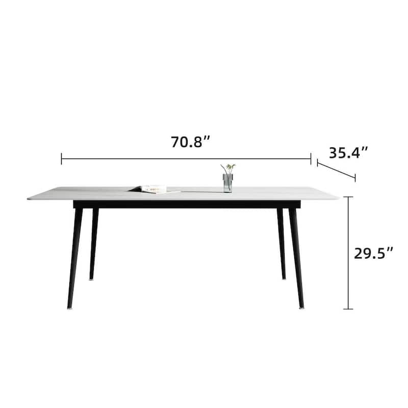 70.8'' Rectangle Dining Table with Stone Top
