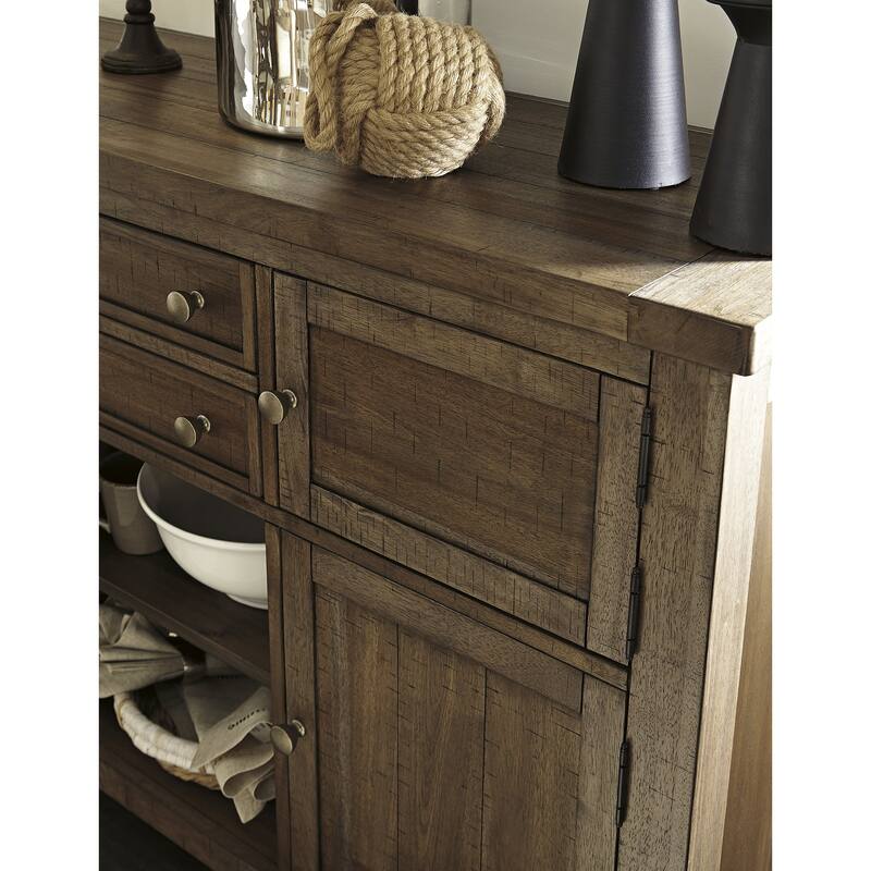 Signature Design by Ashley Moriville Grayish Brown 8-Piece Dining Package