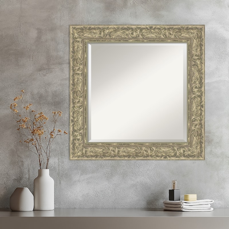 Luxe Beveled Framed Wall Mirror